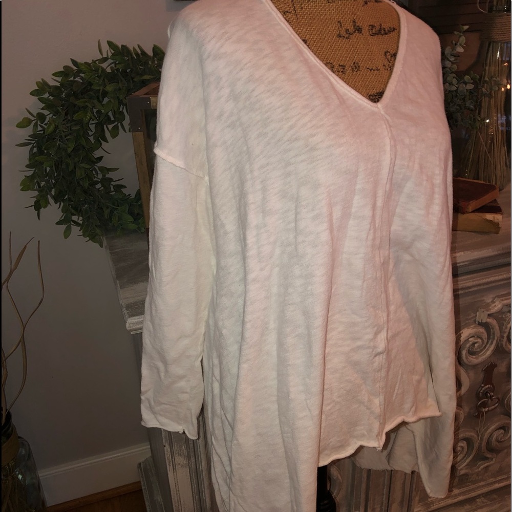 Forever 21 cream color long sleeve top